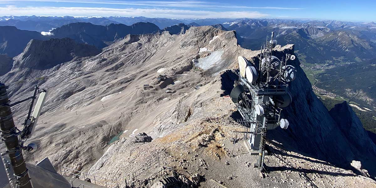 Eles datam o derretimento total da geleira Schneeferner no Zugspitze